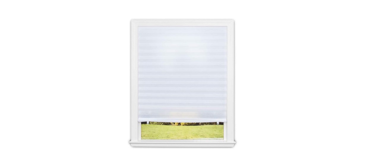 Redi Shade Quick Fix Light Filtering Pleated Fabric Shade