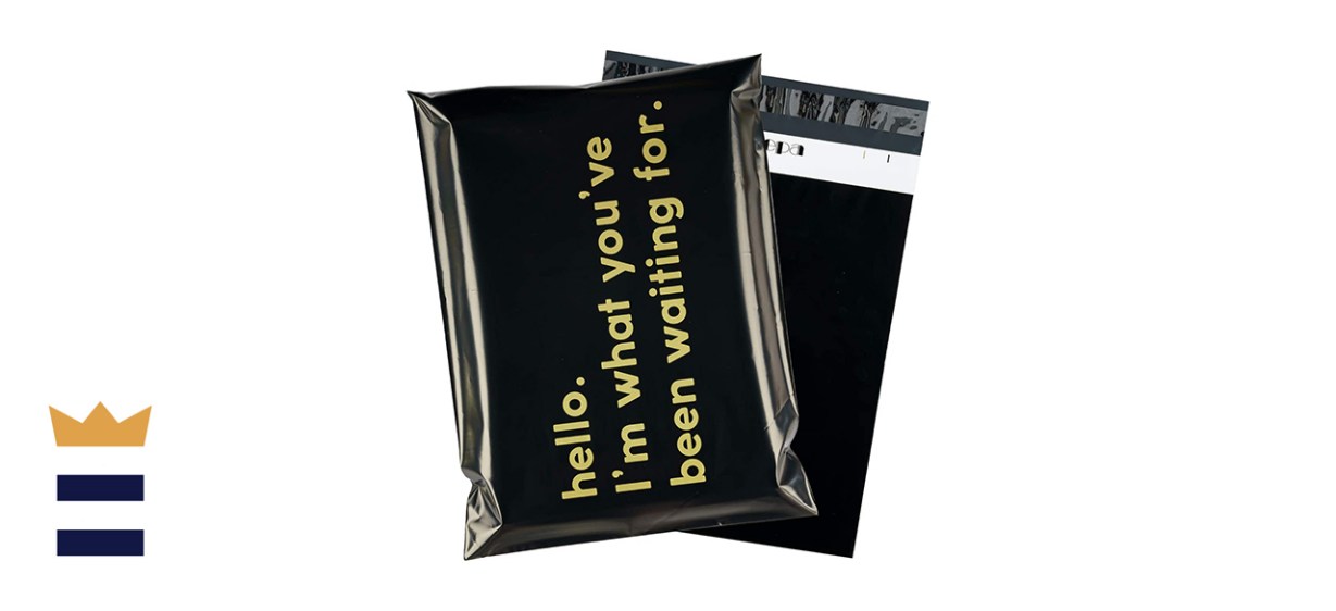 Ruspepa 100-Pack of Self-Sealing Custom Poly Mailers with Text