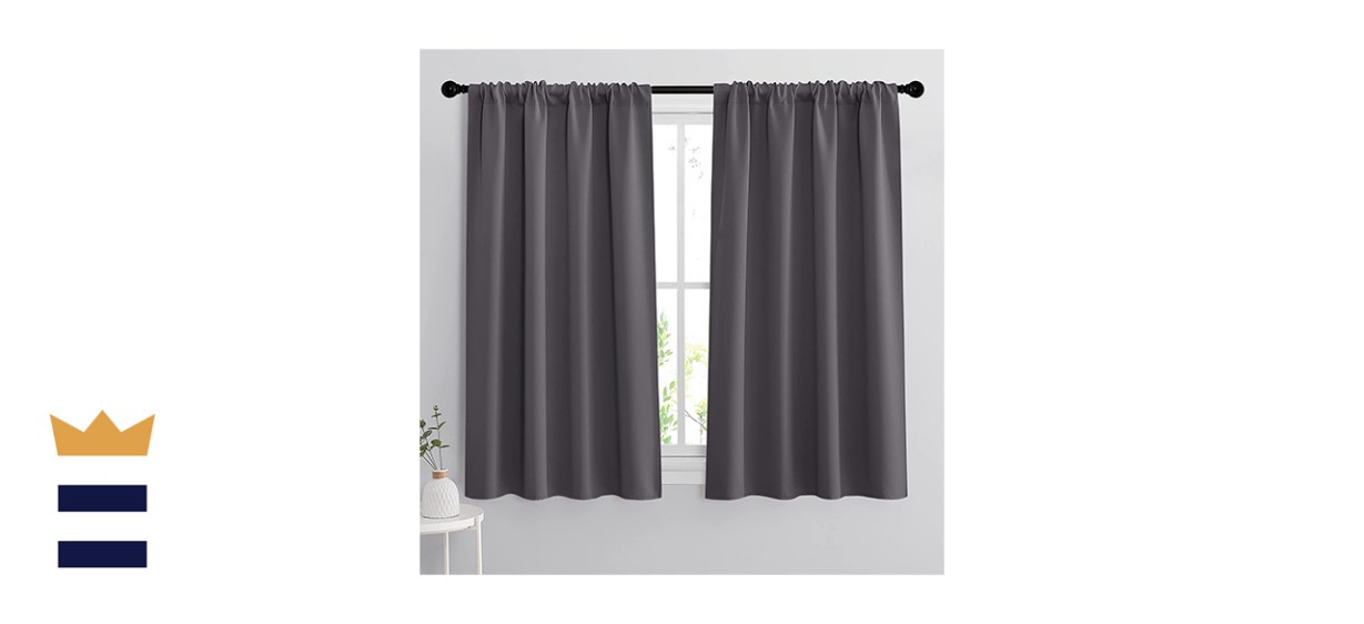 RYB Home Grey Blackout Curtains