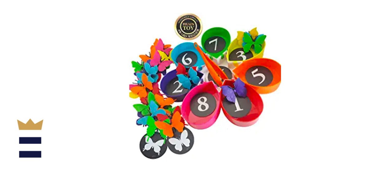 Skoolzy Butterfly Color Sorting and Counting Game 