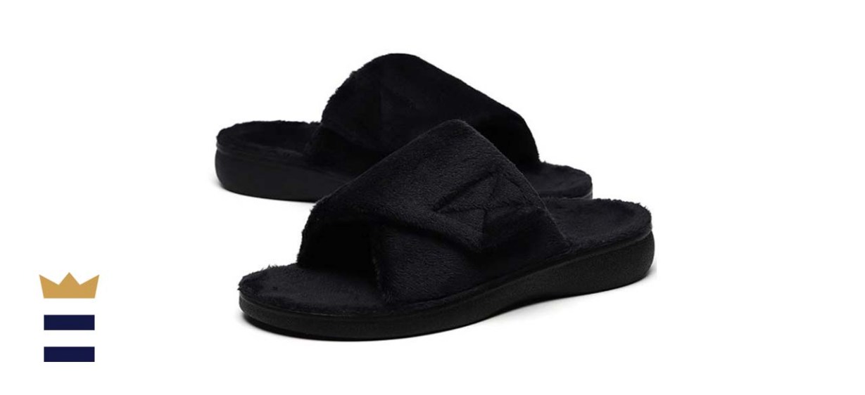 Sollbeam Fuzzy House Slippers With Arch Support For Women