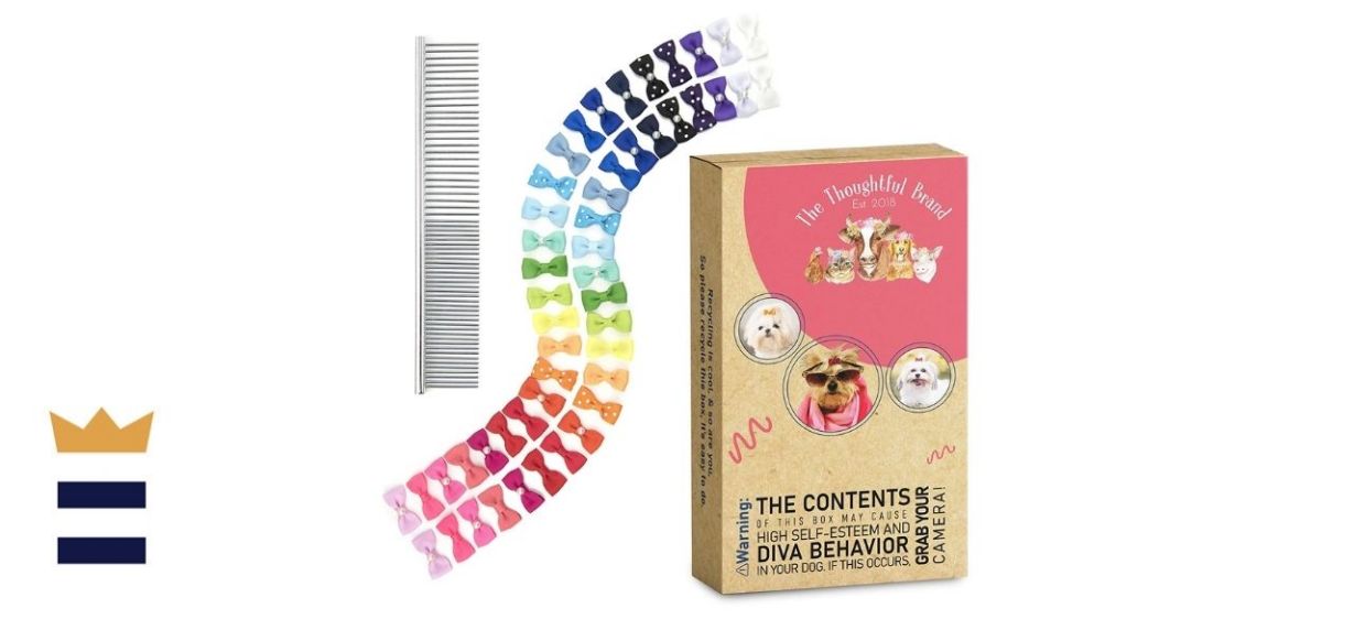 The Thoughtful Brand Dog Bows with Rubber Bands