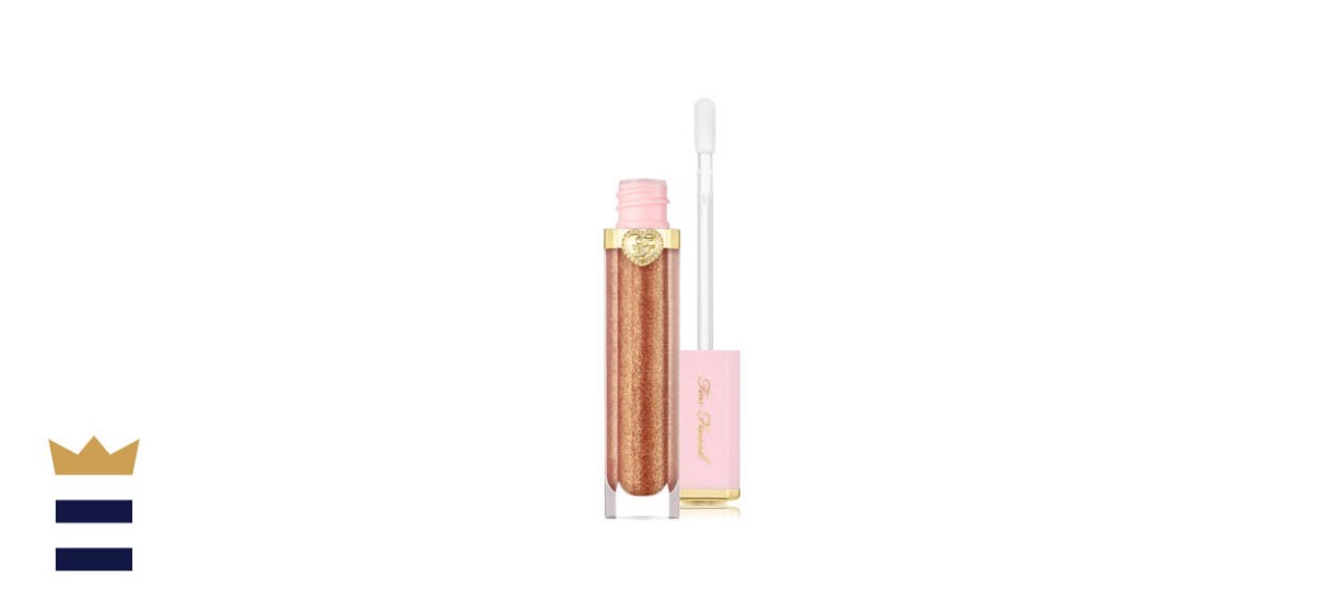 Too Faced Pretty Rich &amp; Dazzling High-Shine Sparkling Lip Gloss in Sunset Crush