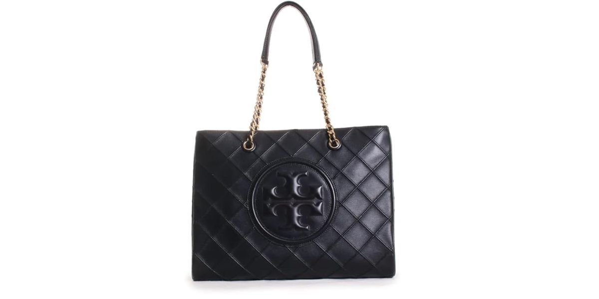 Tory Burch Fleming Soft Chain Tote, Black