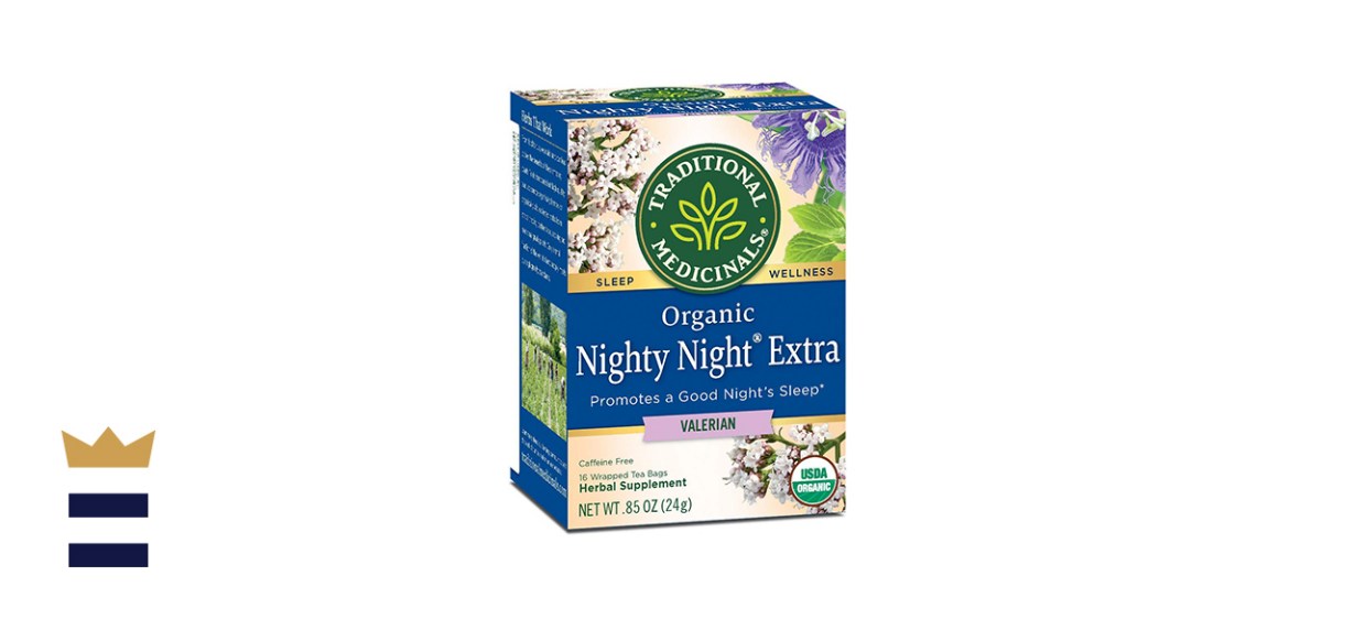 Traditional Medicinals Organic Nighty Night Valerian Relaxation Tea, 16 Tea Bags