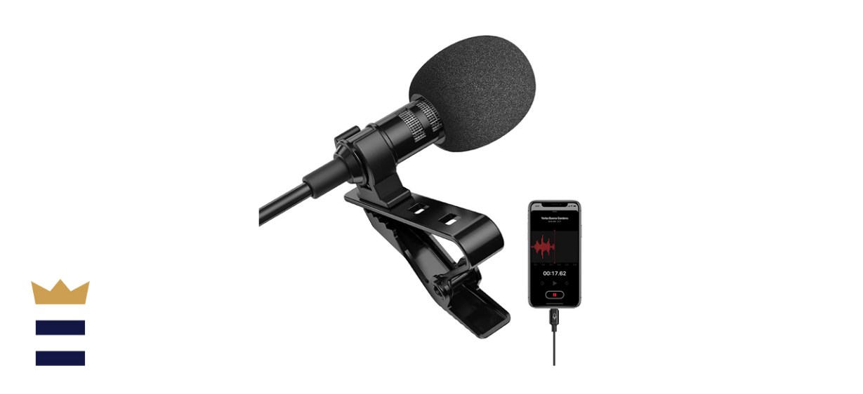 Ttstar Professional Lavalier Lapel Microphone Omnidirectional Condenser Mic