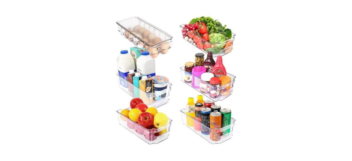 Utopia Home Set of Six Fridge Organizer