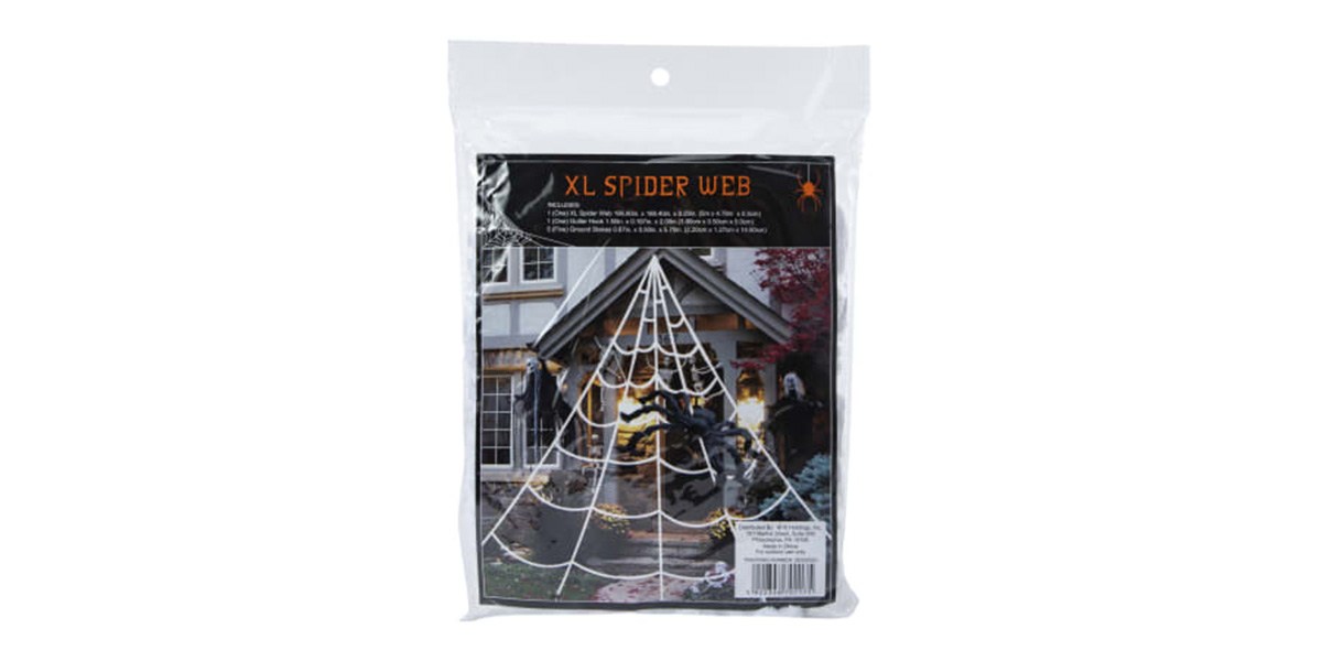 Best XL Halloween Spider Web Rope Decoration