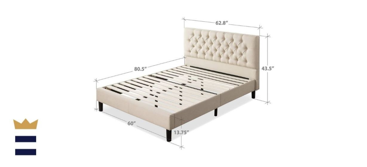 Zinus Misty Upholstered Modern Classic Tufted Platform Bed