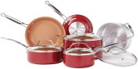 BulbHead 10 pc Copper-Infused Ceramic Cookware Set