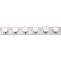 Nuvo Six-Light Vanity Fixture in Polished Chrome
