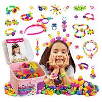 TS Yuniku Pop Beads for Kids 550-piece Jewelry Making Kit