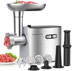 CHEFFANO Meat Grinder, 2600W Max Stainless Steel Food Grinder Electric