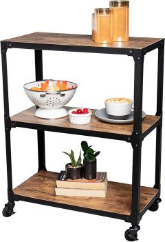 Mind Reader Rolling Bar Cart