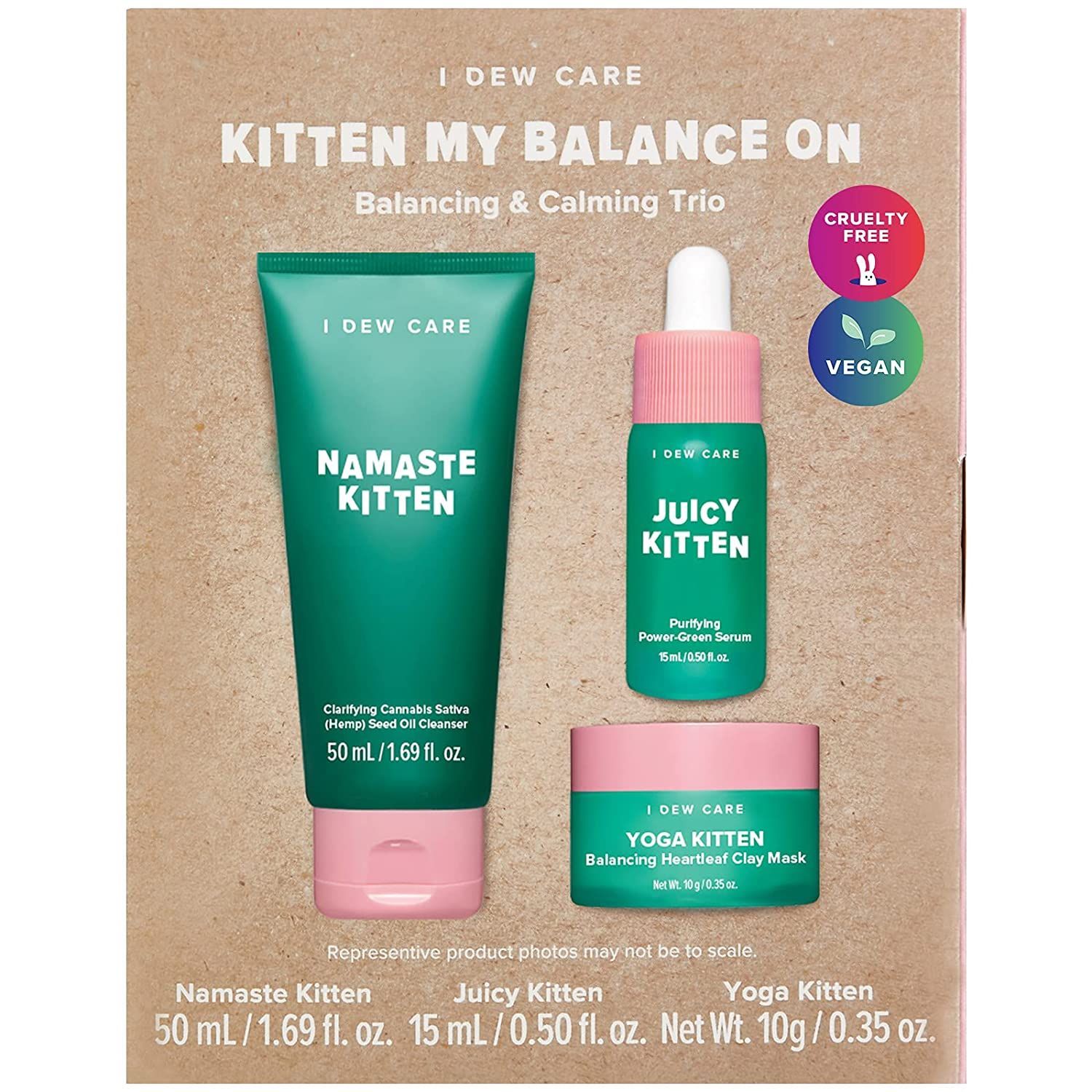 I Dew Care Kitten My Balance On Balancing and Calming Trio