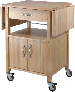 Winsome Wood Drop-Leaf Kitchen Cart