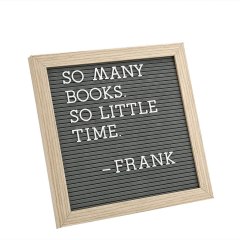 Crystal Lemon Wall-Mount Felt Letter Board With Wooden Frame