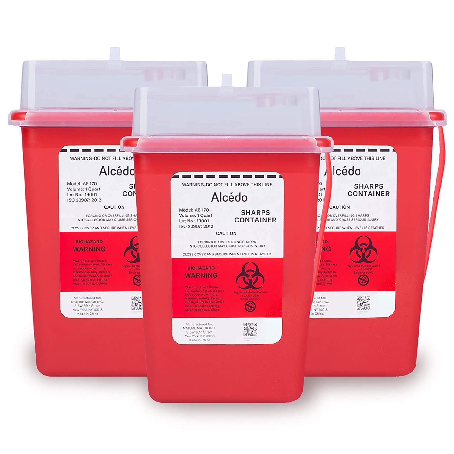 Alcedo 1-Quart Sharps Container