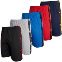Real Essentials Boys' 5-Pack Mesh Active Athletic Shorts Headline: Affordable Pick