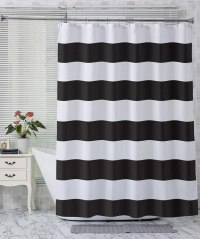 AmazerBath 72" x 72" Washable Fabric Shower Curtain.