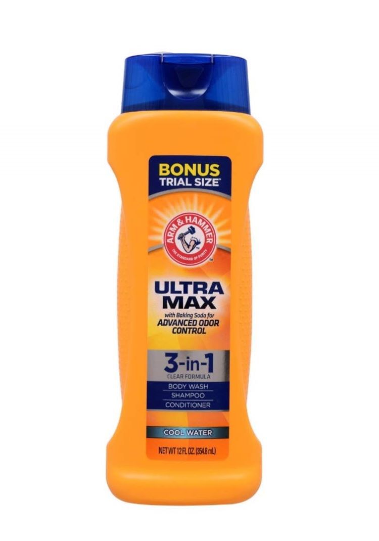 Arm &amp; Hammer Ultra Max 3-in-1 Shampoo, Conditioner, and Body Wash