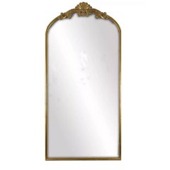 Azalea Park Filigree Floor Mirror with Gold Metal Frame