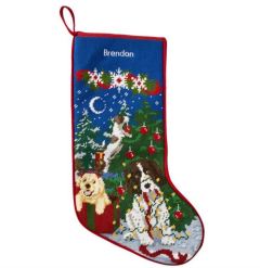 L.L. Bean Needlepoint Christmas Stocking