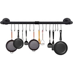 SUJOER 39.4 inch Wall Mounted Pot Rack