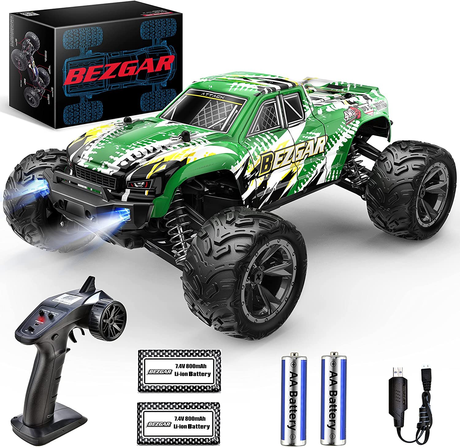 Bezgar Hobby Grade 1:16 Scale RC Car
