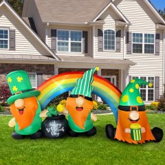 Blowout Fun Inflatable St. Patrick’s Day Gnomes With Rainbow