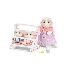 Calico Critters Patty & Paden's Double Stroller Set