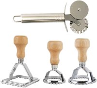 Cook's Fancy 4-Piece Ravioli Maker Stamp Set