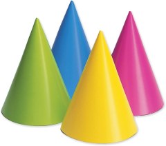 Creative Converting Neon Party Hats