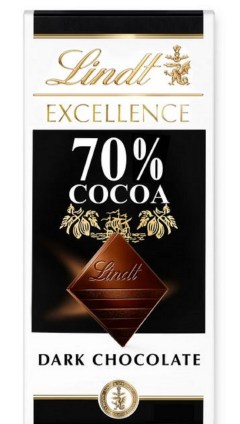 Lindt Excellence 70% Cocoa Dark Chocolate Bar