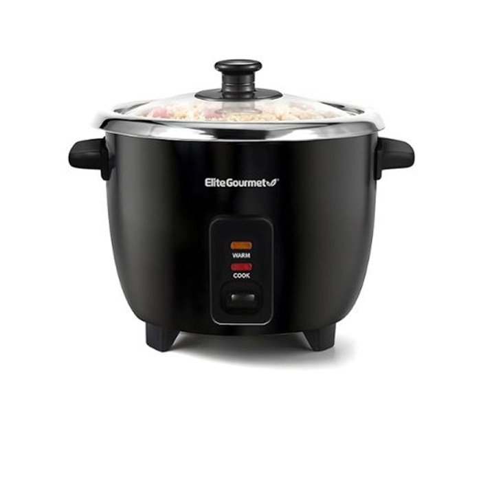 Elite Gourmet ERC006SS 6-Cup Electric Rice Cooker