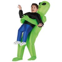Spirit Halloween Kids Inflatable Alien Abduction Costume