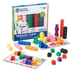 Learning Resources Early Math Mathlink Cubes Activity Set