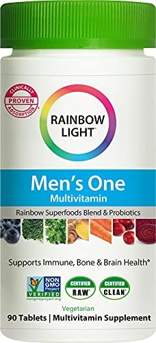 Rainbow Light Men’s One High Potency Multivitamin for Men, 90 Tablets