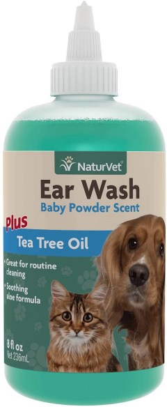 NaturVet Ear Wash with Tea Tree Oil