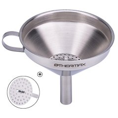 OTHERMAX Stainless Steel Kitchen Funnel with Detachable Strainer and Filter