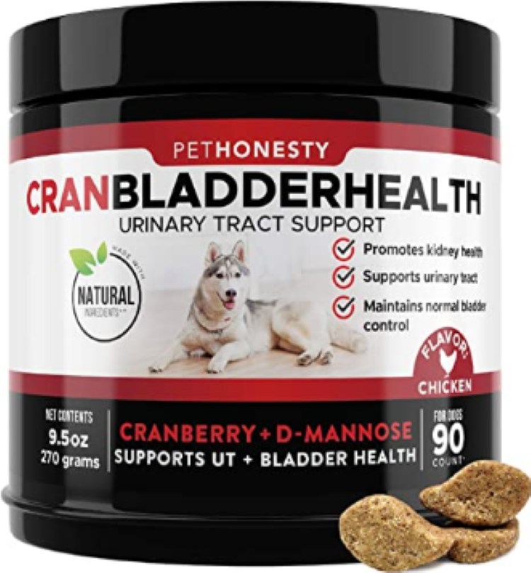 PetHonesty Cran Bladder Health Urinary Tract Support for Dogs