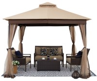 StarEcho Steel Patio Gazebo, 10 x 10 ft.