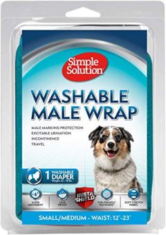 Simple Solution Washable Belly Band Male Dog Diaper