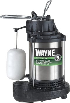 Wayne 3/4 HP Submersible Cast Iron and Stainless Steel Sump Pump 