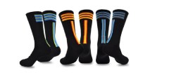 TeeHee Socks Store Men's Sports Cotton Crew Stripes