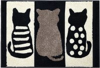 ZebraSmile 19.5"x32.5" Cat Bathroom Rug